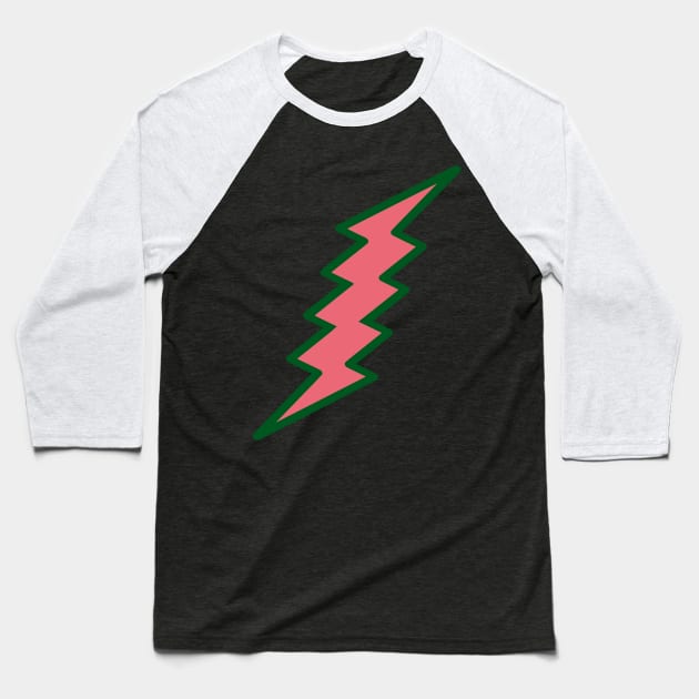 Lightning Bolt Baseball T-Shirt by EunsooLee